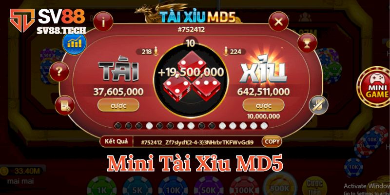 Mini Tài Xỉu MD5 hoạt động ra sao?